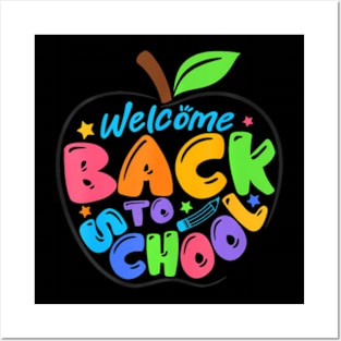 Welcome Back To School 2023 Happy First Day Of School Kids Posters and Art